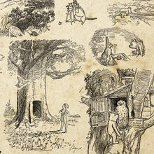 Load image into Gallery viewer, 1926 Winnie the Pooh Illustration POSTER! (multiple sizes) - Art - Milne - Drawing - Tattoo - Piglet - Christopher Robin