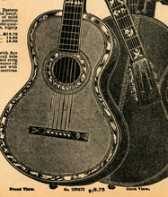 Load image into Gallery viewer, 1902 GUITARS (Pro) Catalogue Page POSTER! - Sears - Victorian - History