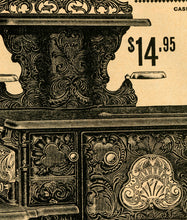 Load image into Gallery viewer, 1902 Cast Iron Stove POSTER! (up to 24" x 36") - Sears - Vintage - Kitchen - Catalog
