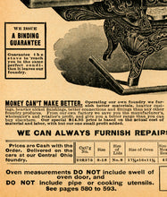 Load image into Gallery viewer, 1902 Cast Iron Stove POSTER! (up to 24" x 36") - Sears - Vintage - Kitchen - Catalog