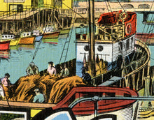 Load image into Gallery viewer, San Francisco Large Letter Postcard POSTER! (up to 24" x 36") - Fisherman's Wharf - California