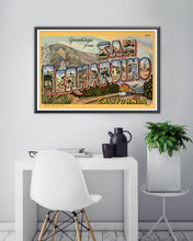 Load image into Gallery viewer, Vintage SAN BERNARDINO "Large Letter" Postcard POSTER! (24 x 36 or smaller) - California