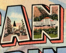 Load image into Gallery viewer, Vintage SAN BERNARDINO "Large Letter" Postcard POSTER! (24 x 36 or smaller) - California