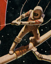 Load image into Gallery viewer, 1954 Science Fiction Book POSTER! (up to 24" x 36") - Space Travel - Astronauts - Space Walk - Spaceship - Shuttle - Vintage
