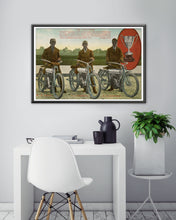 Load image into Gallery viewer, 1910 Motorcycle Trophy POSTER! (up to 24" x 36") - Vintage - Antique - Yale - Racing - Race