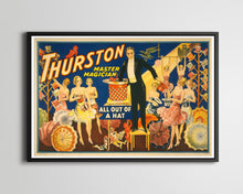 Load image into Gallery viewer, Vintage Style Magic POSTER! (up to 24" x 36") - Howard Thurston - Magician - Antique