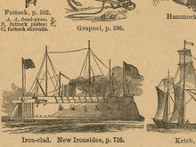 Load image into Gallery viewer, 1906 Ships and Nautical POSTER! (24 x 36 or smaller) - Webster Dictionary - Vintage