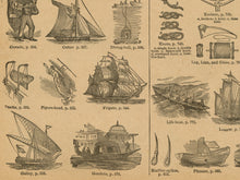 Load image into Gallery viewer, 1906 Ships and Nautical POSTER! (24 x 36 or smaller) - Webster Dictionary - Vintage