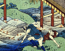 Load image into Gallery viewer, Mario Kart on The Arched Bridge! - Original POSTER! (24 x 36 or Smaller) - Hokusai - Super Nintendo - Fan Art - Painting - SNES - Bowser