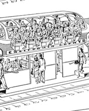 Load image into Gallery viewer, 1952 California Zephyr Train Cars POSTER! (up to full-size 24" x 36") - Travel - Vista Dome