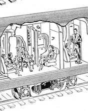 Load image into Gallery viewer, 1952 California Zephyr Train Cars POSTER! (up to full-size 24" x 36") - Travel - Vista Dome