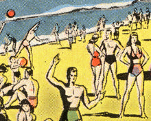 Load image into Gallery viewer, CALIFORNIA Large Letter Postcard POSTER! (up to 24" x 36") - Vintage Beach - Wall Art