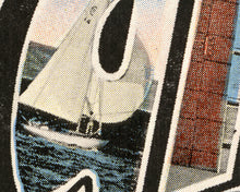 Load image into Gallery viewer, CALIFORNIA Large Letter Postcard POSTER! (up to 24" x 36") - Vintage Beach - Wall Art