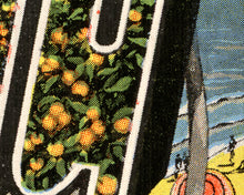 Load image into Gallery viewer, CALIFORNIA Large Letter Postcard POSTER! (up to 24" x 36") - Vintage Beach - Wall Art