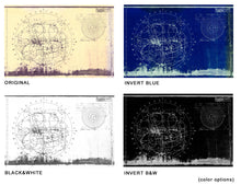 Load image into Gallery viewer, Space Mountain Ride TRACK Blueprint POSTER! (up to 24" x 36") - 1976 - Tomorrowland