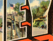 Load image into Gallery viewer, 1937 Chimney Rock Postcard POSTER! (up to 24" x 36") - Vintage Travel - North Carolina