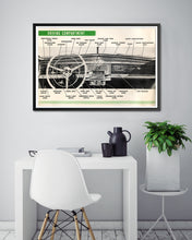 Load image into Gallery viewer, 1950 Dodge Dashboard POSTER! - Various Sizes - Wayfarer - Coronet - D33 D34