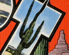Load image into Gallery viewer, Greetings from THE DESERT Postcard POSTER! (up to 24" x 36") - Cactus -Southwest