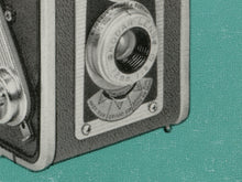 Load image into Gallery viewer, 1950's Duaflex Camera Manual POSTER! (up to 24 x 36 inches) - Kodak - Teal - Film - Photos
