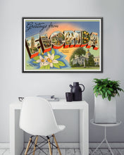 Load image into Gallery viewer, Vintage FLORIDA Postcard POSTER! (up to 24" x 36") - Vintage Travel - United States - Tallahassee - Orange Blossom - Southern USA - States