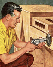 Load image into Gallery viewer, 1963 Vintage Furniture Handbook POSTER! (up to 24" x 36") - Wood Shop - Tools