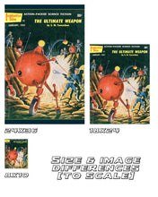 Load image into Gallery viewer, 1957 Science Fiction Pulp Novel Cover POSTER! - (up to full-size 24" x 36") - Robots - Space - SciFi - Books - Tenneshaw - Art - Decor