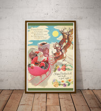 Load image into Gallery viewer, 1949 Night Before Christmas Book POSTER! (up to 24" x 36") - Santa Claus - Decoration - Tree - Back Cover