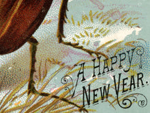 Load image into Gallery viewer, Victorian Christmas Card POSTER! - up to 24" x 36" - New Year - Beetle - Bugs - Macabre - Holidays - Xmas - Gifts - Unusual - Insects - Art