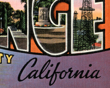 Load image into Gallery viewer, Orange County Large Letter POSTER! (up to 24" x 36") - Postcard - Anaheim - California