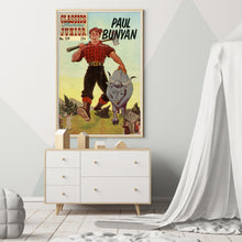 Load image into Gallery viewer, Paul Bunyan - Vintage Children's Book POSTER! (up to 24" x 36") - 1969 - Reading - Artwork