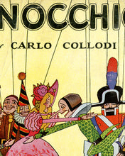 Load image into Gallery viewer, 1945 Pinocchio Book Cover POSTER! (up to 24 x 36) - Carlo Collodi - Puppets - Art