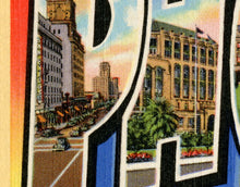 Load image into Gallery viewer, Vintage PHOENIX Large Letter Postcard POSTER! (up to 24 x 36 inches) - Antique Travel - Arizona