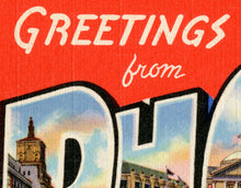 Load image into Gallery viewer, Vintage PHOENIX Large Letter Postcard POSTER! (up to 24 x 36 inches) - Antique Travel - Arizona