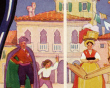 Load image into Gallery viewer, 1932 Pinocchio Illustration POSTER! (multiple sizes) - Carlo Collodi - Puppet - Reading