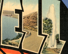 Load image into Gallery viewer, ROSWELL New Mexico Large Letter POSTER! (up to 24x36) - UFO - Travel - Aliens - Postcard