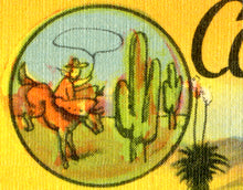 Load image into Gallery viewer, Vintage "Come to the SUNSHINE BELT" Postcard POSTER! (up to 24 x 36) - Antique - Southwest