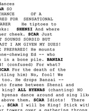 Load image into Gallery viewer, The Lion King SCAR Screenplay POSTER! (up to 24" x 36") - Be Prepared - Disney Gifts - Movies - Script - Banzai - Shenzi - Ed - Hyenas