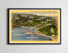 Load image into Gallery viewer, Vintage CATALINA ISLAND Postcard POSTER! (24" x 36" or smaller) - Santa Catalina - Avalon - Casino Ballroom - California - Los Angeles