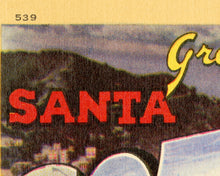 Load image into Gallery viewer, Santa Catalina Island Postcard POSTER! (24" x 36" or smaller) - Large Letter - Avalon - Casino Ballroom - California - Vintage Los Angeles