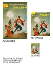 Load image into Gallery viewer, Vintage Science Fiction Book Cover POSTER! - (up to full-size 24" x 36") - JULY 1957 - Ray Gun - SciFi - Books - Lasers - Art - Retro