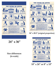 Load image into Gallery viewer, 1955 Atomic Age Info Brochure POSTER! (24" x 36" or smaller!) - Nuclear - Fallout Shelter - Bomb - WW2 - Vintage