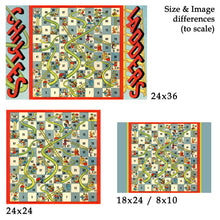 Load image into Gallery viewer, 1943 Chutes & Ladders Board Game POSTER! (up to 24" x 36") - Classic - Kids - Children