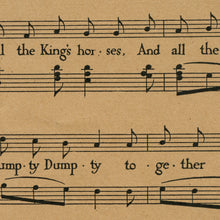 Load image into Gallery viewer, Vintage Nursery Rhyme Songs POSTERS (up to 24" x 36") - Multiple Songs