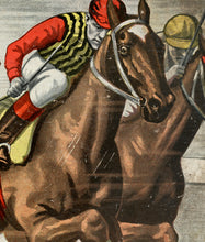 Load image into Gallery viewer, 1930's Horse Racing Board Game POSTER! (up to 24" x 36") - Vintage - Antique