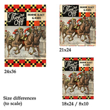 Load image into Gallery viewer, 1930's Horse Racing Board Game POSTER! (up to 24" x 36") - Vintage - Antique