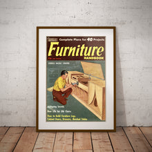 Load image into Gallery viewer, 1963 Vintage Furniture Handbook POSTER! (up to 24" x 36") - Wood Shop - Tools