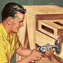 Load image into Gallery viewer, 1963 Vintage Furniture Handbook POSTER! (up to 24" x 36") - Wood Shop - Tools