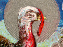 Load image into Gallery viewer, 1909 Thanksgiving Turkey Poster: Retro Fall Harvest Postcard Wall Art, Decoration
