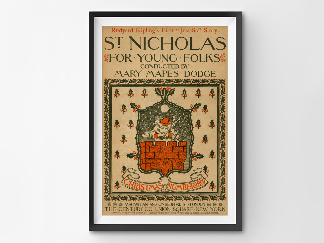 1897 St. Nicholas Magazine Cover POSTER! (up to 24