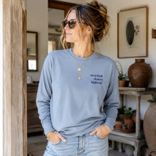 Load image into Gallery viewer, Custom Lyrics Long-Sleeve Shirt - Embroidered - Music - Unisex - Heavyweight Washed Vintage Style
